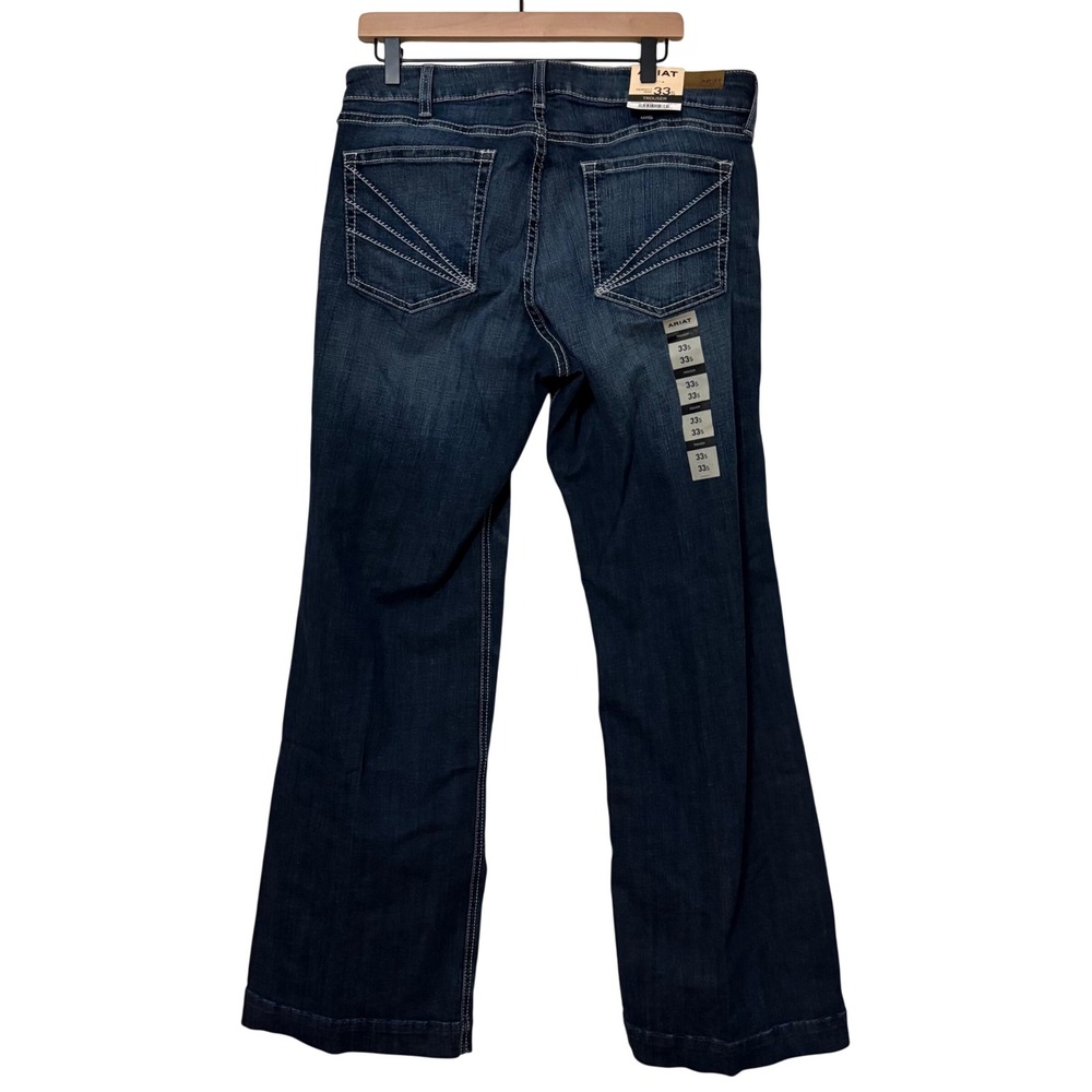 Ariat Womens Perfect Rise Trouser Missouri Dark Wash Jeans 33 New - Picture 5 of 7